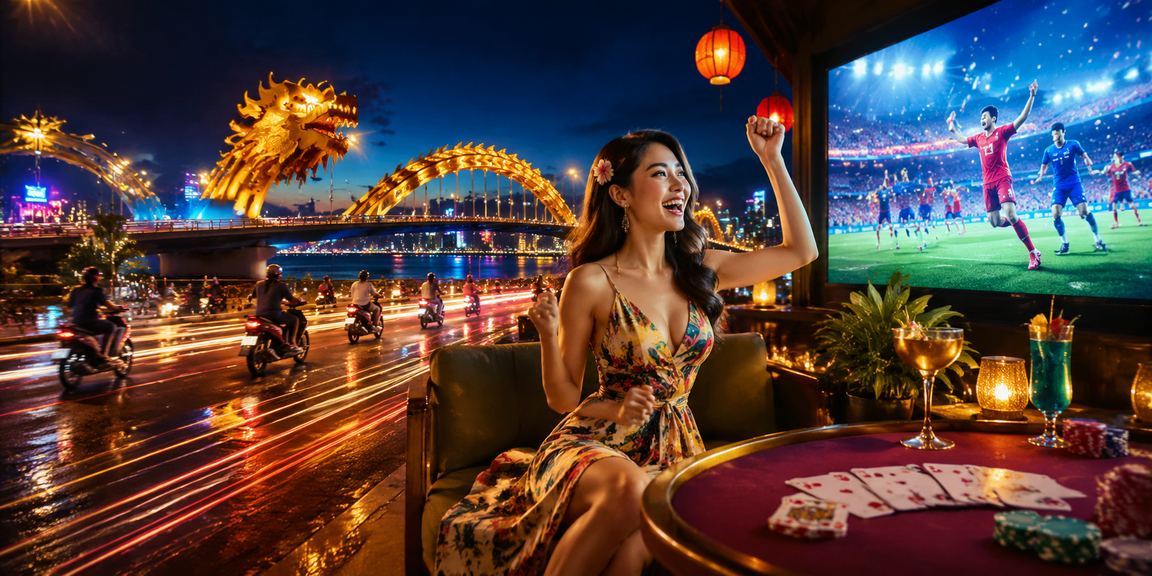 Người dùng tại Đà Nẵng kiểm tra lịch sử giao dịch tài chính trong không gian giải trí ban đêm