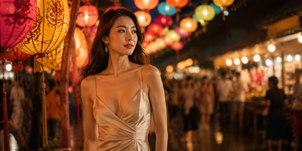 Người dùng tại chợ đêm Huế tham gia giải trí và thực hiện giao dịch qua ứng dụng di động